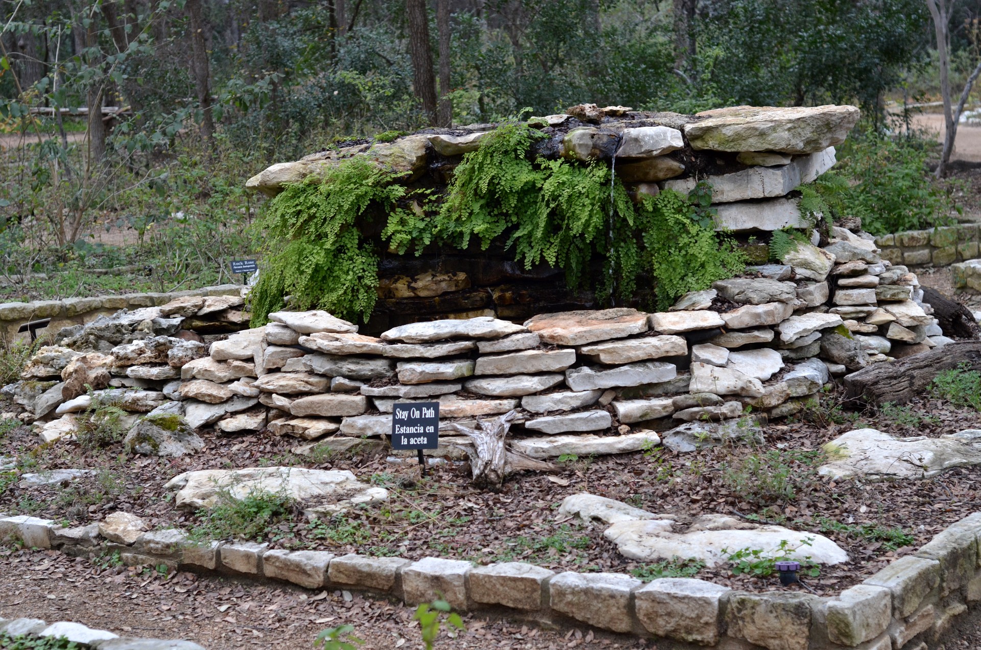 Fountain in Unmortared Stone